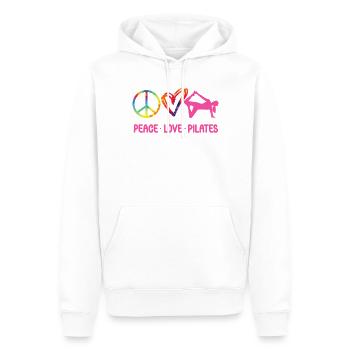 Pilates Instructor Teacher Tie Dye - Männer Premium Bio Hoodie - Weiß - Vorne - Nico (187cm)