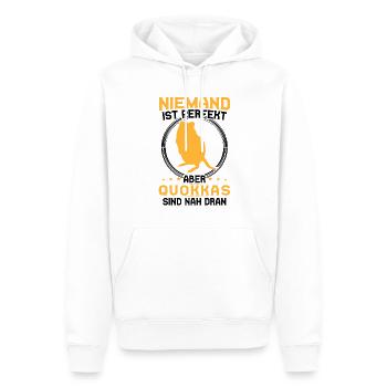 Quokka sind perfekt Beuteltier Quokka - Männer Premium Bio Hoodie - Weiß - Vorne - Nico (187cm)