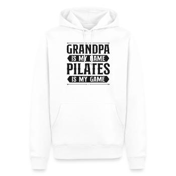 Instructeur de Pilates Enseignant Grand-père - Sweat à capuche Premium bio Homme - blanc - Devant - Nico (187cm)