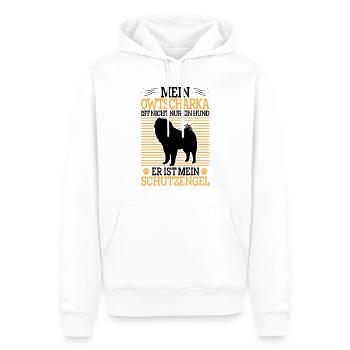 Ovcharka ont un Ovcharka caucasien - Sweat à capuche Premium bio Homme - blanc - Devant - Nico (187cm)