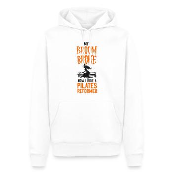 Instructeur de Pilates Enseignant - Sweat à capuche Premium bio Homme - blanc - Devant - Nico (187cm)