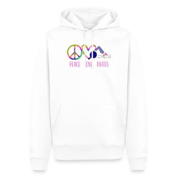 Pilates Instructor Teacher Peace - Männer Premium Bio Hoodie - Weiß - Vorne - Nico (187cm)