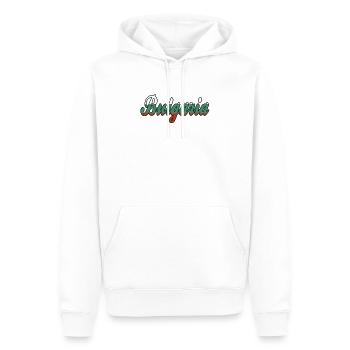 Bulgaria Bulgarien Schriftzug - Männer Premium Bio Hoodie - Weiß - Vorne - Nico (187cm)