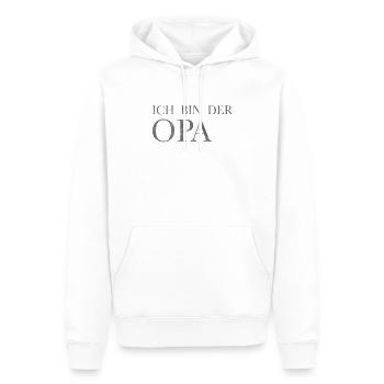 Je suis le grand-père - Sweat à capuche Premium bio Homme - blanc - Devant - Nico (187cm)