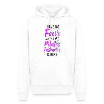 Instructeur de Pilates Enseignant N’ont Pas - Sweat à capuche Premium bio Homme - blanc - Devant - Nico (187cm)