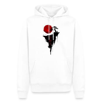 Bonsaï Japon Paysage Calme Esthétique - Sweat à capuche Premium bio Homme - blanc - Devant - Nico (187cm)