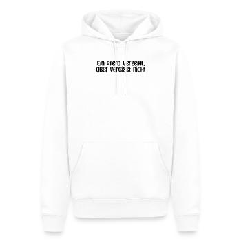 Équitation - Un cheval pardonne, mais n’oublie pas - Sweat à capuche Premium bio Homme - blanc - Devant - Nico (187cm)