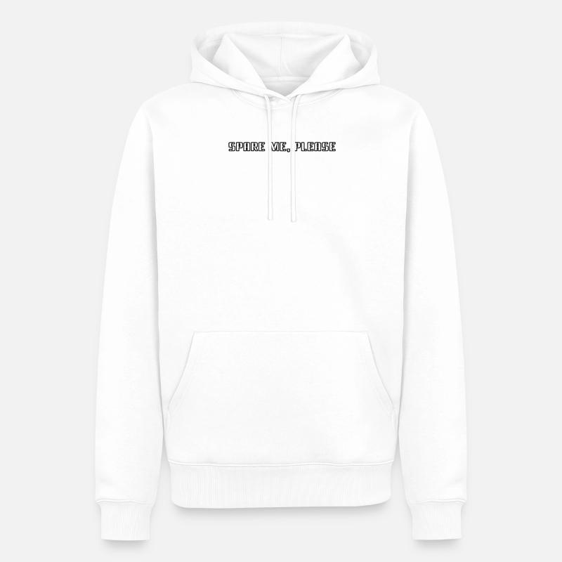 Bowling - Spare me, please - Männer Premium Bio Hoodie - Weiß