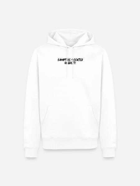 Camping - Campfire-scented regrets - Men’s Premium Organic Hoodie - white