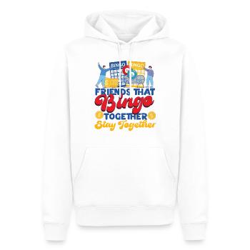 Bingo Player Friends Buddies - Männer Premium Bio Hoodie - Weiß - Vorne - Nico (187cm)