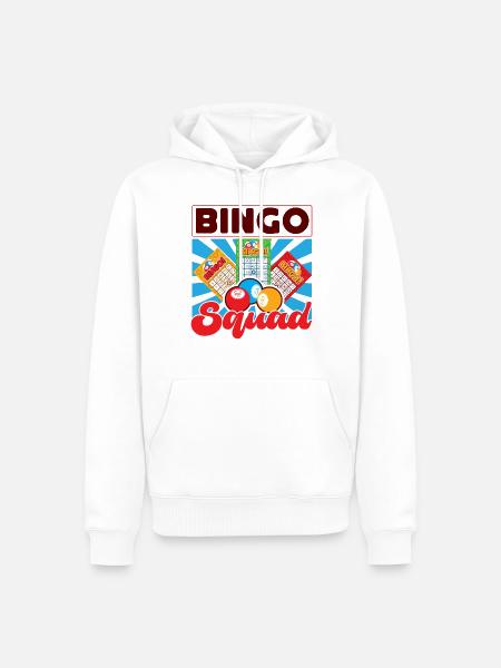 Bingo Player Bingo Squad - Men’s Premium Organic Hoodie - white