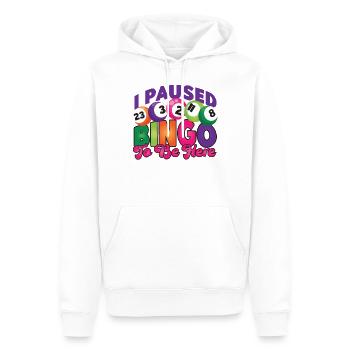 Bingo Player I Paused Bingo To Be - Männer Premium Bio Hoodie - Weiß - Vorne - Nico (187cm)