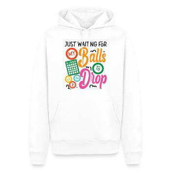 Bingo Player Pun Just Waiting For - Männer Premium Bio Hoodie - Weiß - Vorne - Nico (187cm)