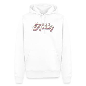 Hot Dog Adult Retro 80s 90s Hot - Men’s Premium Organic Hoodie - white - Front - Nico (187cm)
