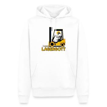 Staplerfahrer Gabelstaplerfahrer Stapler Lagergott - Männer Premium Bio Hoodie - Weiß - Vorne - Nico (187cm)