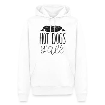 Hot Dog Adult Girl Hot Dogs Y'All - Männer Premium Bio Hoodie - Weiß - Vorne - Nico (187cm)
