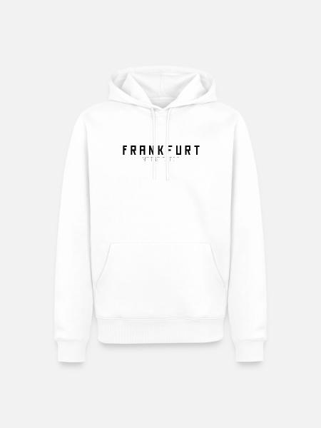 Frankfurt Meine Stadt - Männer Premium Bio Hoodie - Weiß