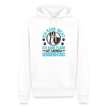Plans pour chiens de montagne avec Swiss Mountain Dog - Sweat à capuche Premium bio Homme - blanc - Devant - Nico (187cm)