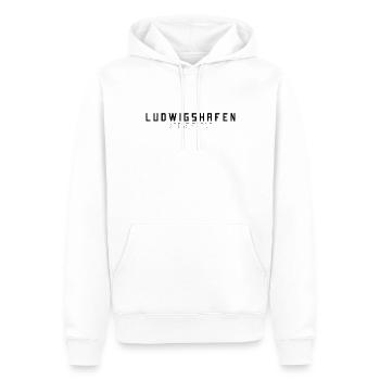 Ludwigshafen Meine Stadt - Männer Premium Bio Hoodie - Weiß - Vorne - Nico (187cm)