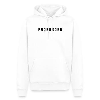 Paderborn Ma ville - Sweat à capuche Premium bio Homme - blanc - Devant - Nico (187cm)