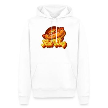 Hot Dog Adult Retro Vintage Hot - Men’s Premium Organic Hoodie - white - Front - Nico (187cm)