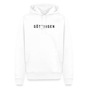 Göttingen Ma ville - Sweat à capuche Premium bio Homme - blanc - Devant - Nico (187cm)