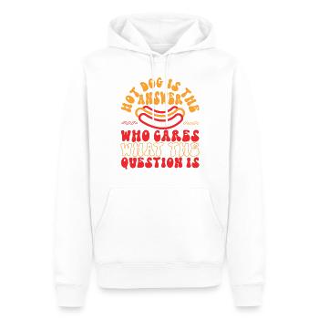 Hot Dog Adult Hot Dog Is The - Männer Premium Bio Hoodie - Weiß - Vorne - Nico (187cm)