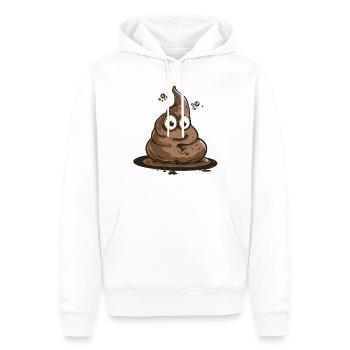 L’humour des dinosaures de la paléontologie - Sweat à capuche Premium bio Homme - blanc - Devant - Nico (187cm)
