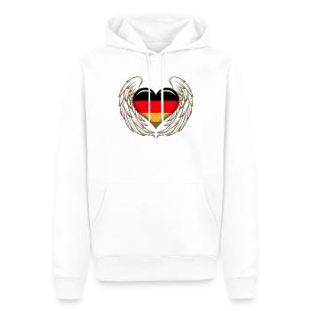 Deutschland Deutscher Deutsch GER Almanya Alemania - Männer Premium Bio Hoodie - Weiß - Vorne - Nico (187cm)