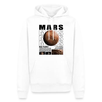 Mars Planet Weltraum Kosmologie Astrophysik - Männer Premium Bio Hoodie - Weiß - Vorne - Nico (187cm)