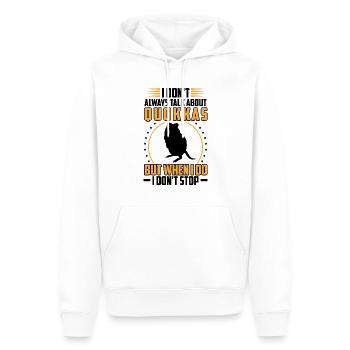 Quokka Beuteltier Rede über Quokka - Männer Premium Bio Hoodie - Weiß - Vorne - Nico (187cm)