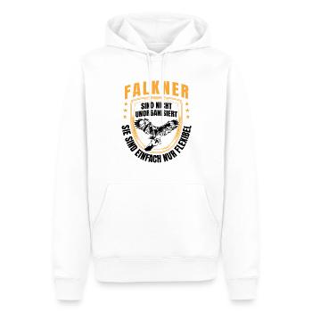 Falkner sind flexibel Beizjagd Falknerei - Männer Premium Bio Hoodie - Weiß - Vorne - Nico (187cm)