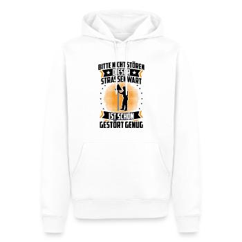 Un agent d’entretien des routes est déjà dérangé Chausseewärter - Sweat à capuche Premium bio Homme - blanc - Devant - Nico (187cm)