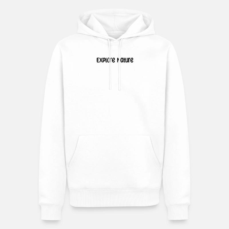 Camping - Explore Nature - Männer Premium Bio Hoodie - Weiß