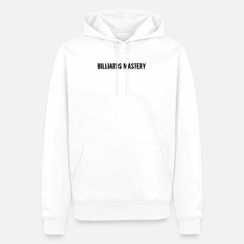 Billard - Billiards Mastery - Männer Premium Bio Hoodie - Weiß