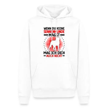 Le chien de montagne ne t’aime pas Bouvier suisse - Sweat à capuche Premium bio Homme - blanc - Devant - Nico (187cm)