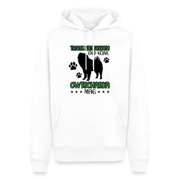 Ne faites pas confiance à Ovcharka Caucasien Ovcharka - Sweat à capuche Premium bio Homme - blanc - Devant - Nico (187cm)