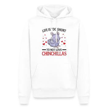 Chinchilla nicht lieben Nagetier Wollmaus - Männer Premium Bio Hoodie - Weiß - Vorne - Nico (187cm)