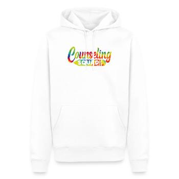 Conseillère scolaire Tie Dye - Sweat à capuche Premium bio Homme - blanc - Devant - Nico (187cm)