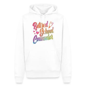 School Counselor Retired - Männer Premium Bio Hoodie - Weiß - Vorne - Nico (187cm)