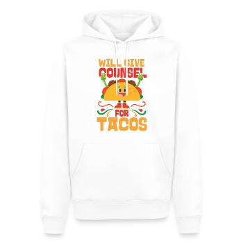 School Counselor Taco Will Give - Männer Premium Bio Hoodie - Weiß - Vorne - Nico (187cm)