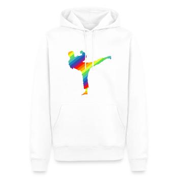 Karate, Judo, Taekwondo - Men’s Premium Organic Hoodie - white - Front - Nico (187cm)
