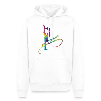 RSG Rhythmische Sportgymnastik - Männer Premium Bio Hoodie - Weiß - Vorne - Nico (187cm)
