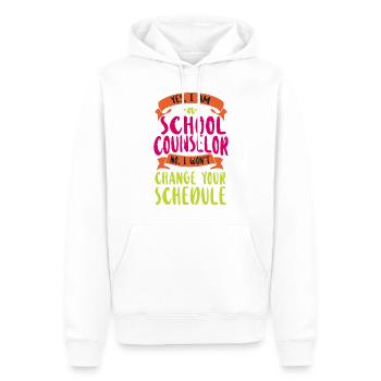 Conseiller scolaire Oui Je suis une école - Sweat à capuche Premium bio Homme - blanc - Devant - Nico (187cm)