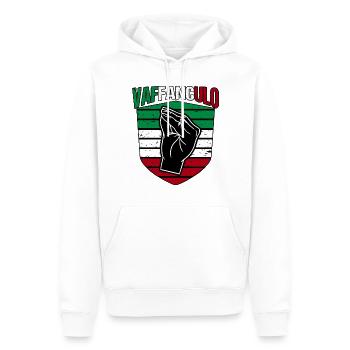 Italy Italian Vaffanculo - Men’s Premium Organic Hoodie - white - Front - Nico (187cm)