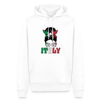 Italia Italiener Italienisch Italien - Männer Premium Bio Hoodie - Weiß - Vorne - Nico (187cm)