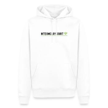 Raquette de joueur de tennis drôle - Sweat à capuche Premium bio Homme - blanc - Devant - Nico (187cm)