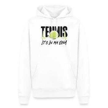 Drôle de joueur de tennis Raquette Tennis - Sweat à capuche Premium bio Homme - blanc - Devant - Nico (187cm)