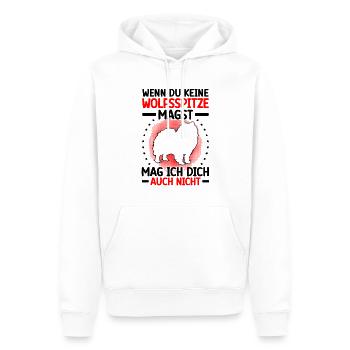 Wolfsspitz mag dich auch nicht Keeshond - Männer Premium Bio Hoodie - Weiß - Vorne - Nico (187cm)