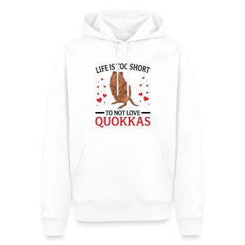 Quokka nicht lieben Beuteltier Quokka - Männer Premium Bio Hoodie - Weiß - Vorne - Nico (187cm)